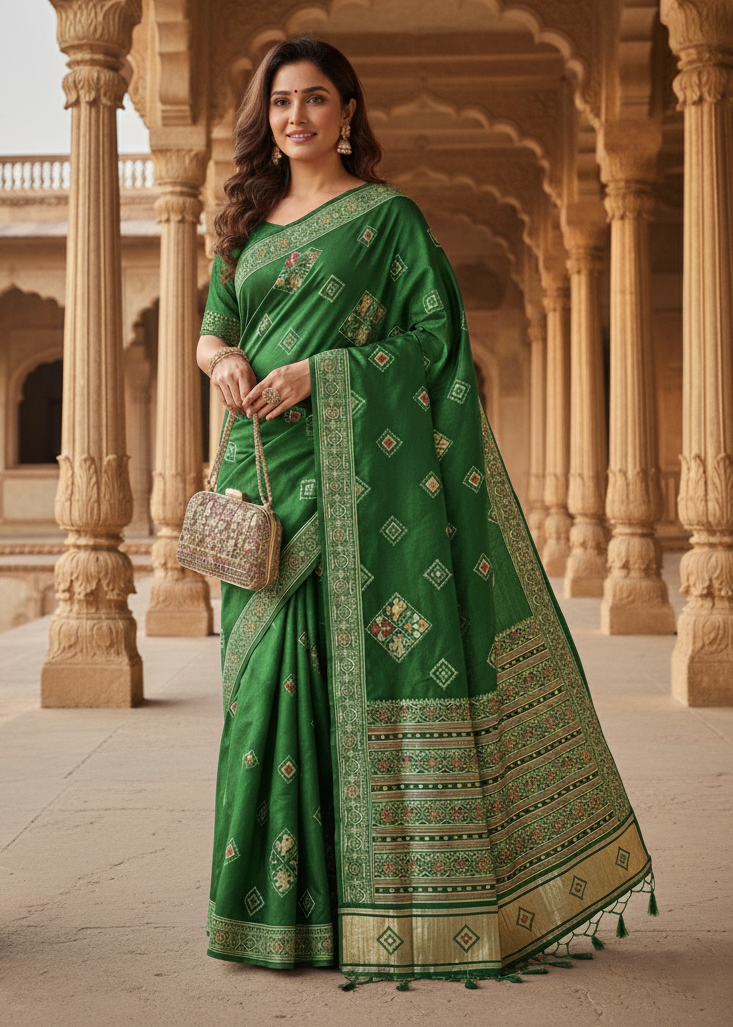 Royal Heritage Woven Silk Blend Saree