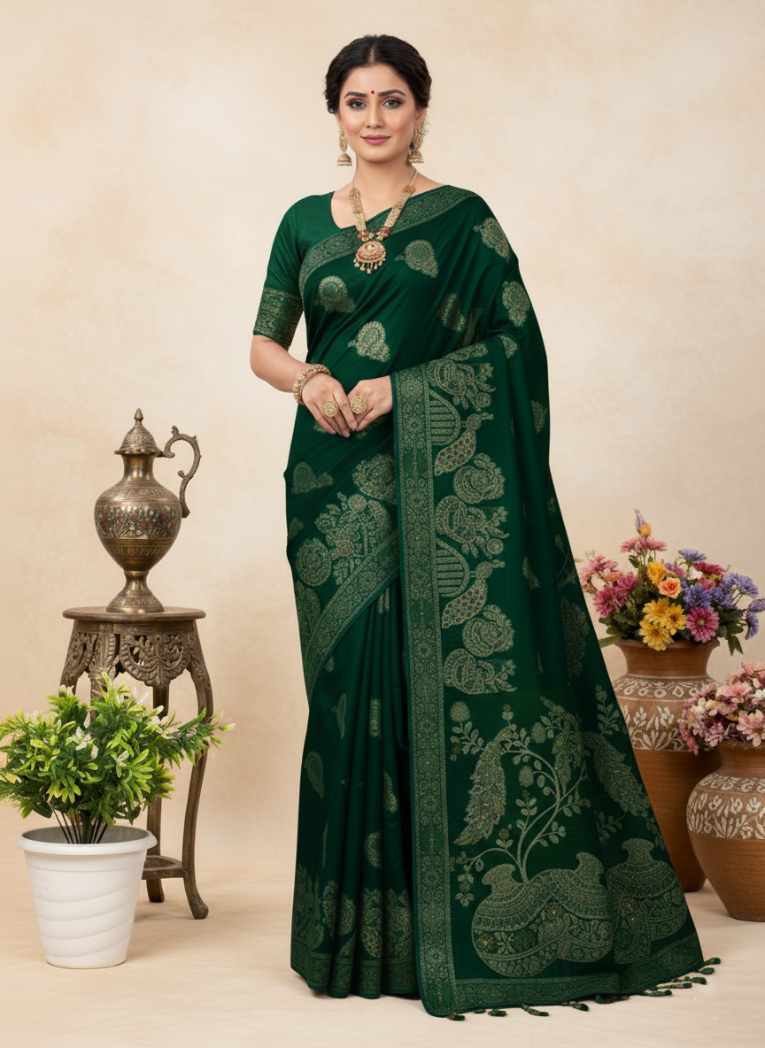 Majestic Gajini Silk Saree