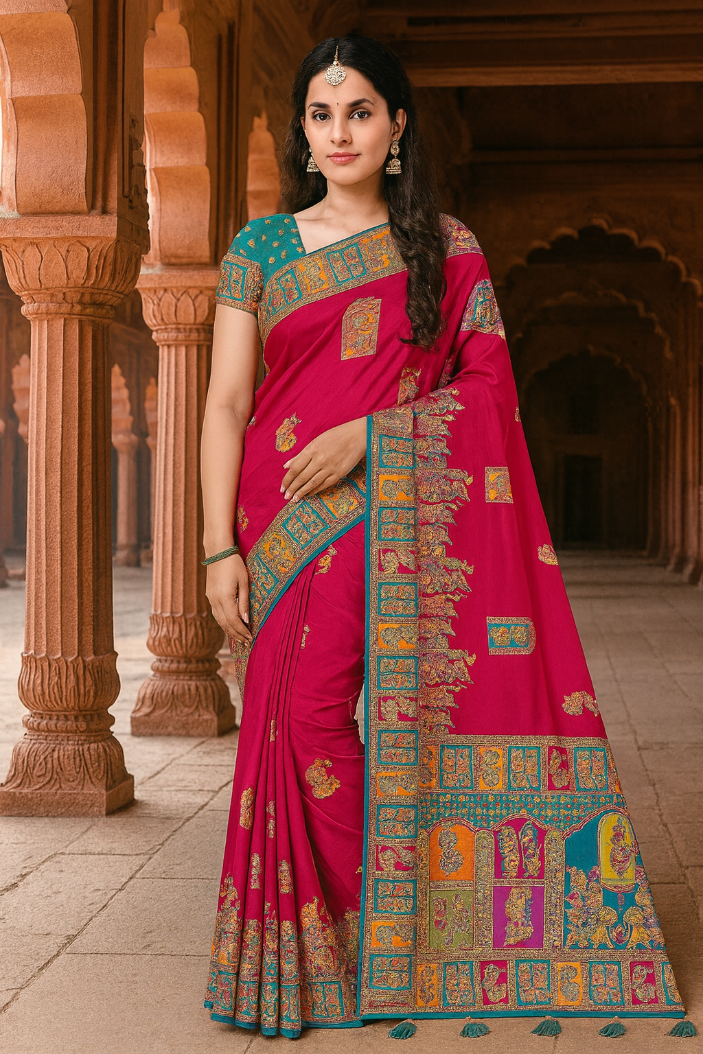 Premium Woven Design Silk Saree