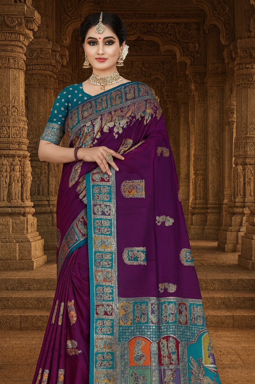 Premium Woven Design Silk Saree