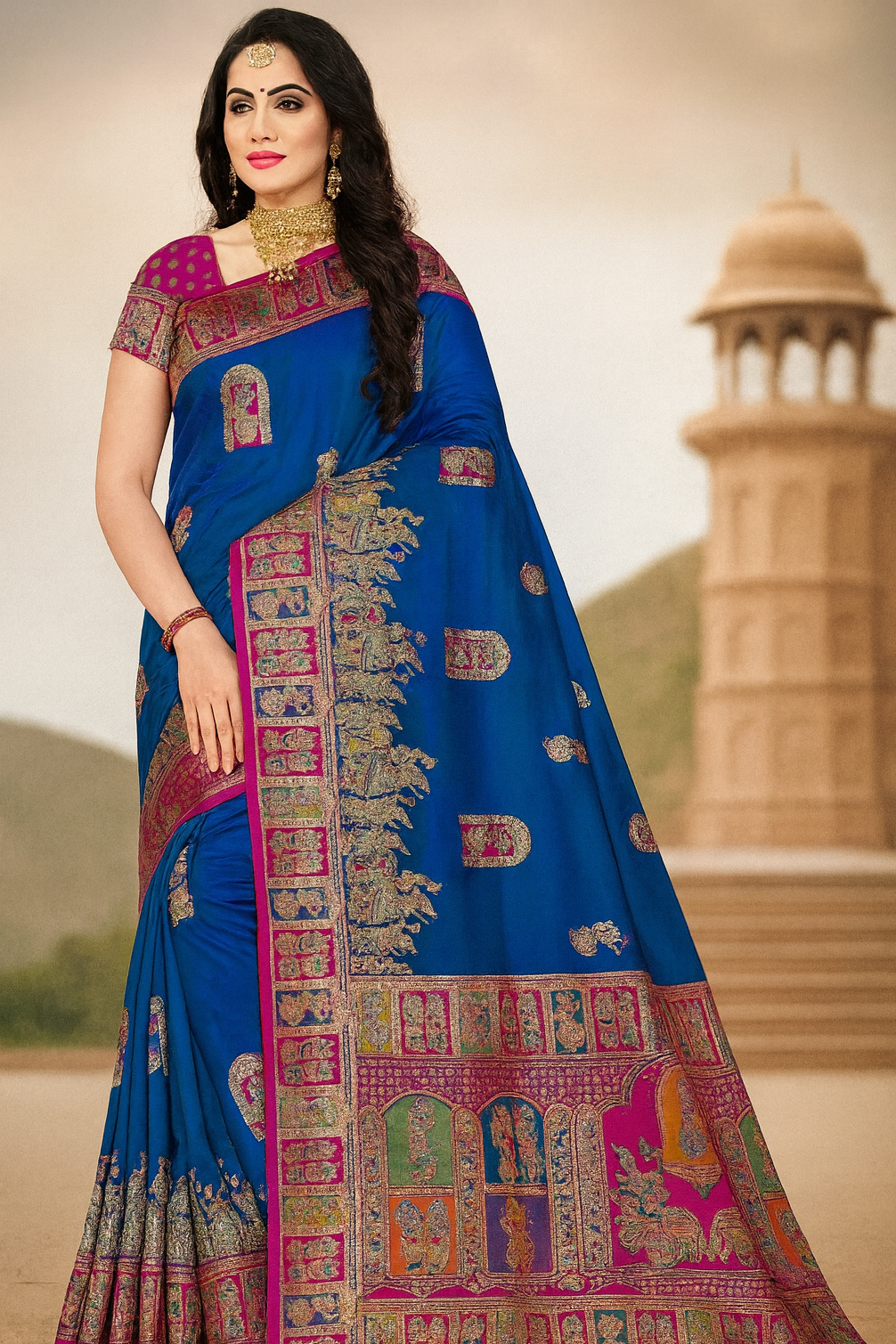 Premium Woven Design Silk Saree