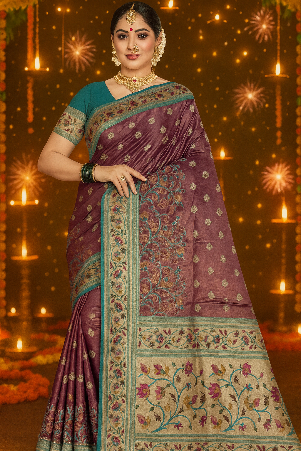 Exquisite Woven Silk Saree