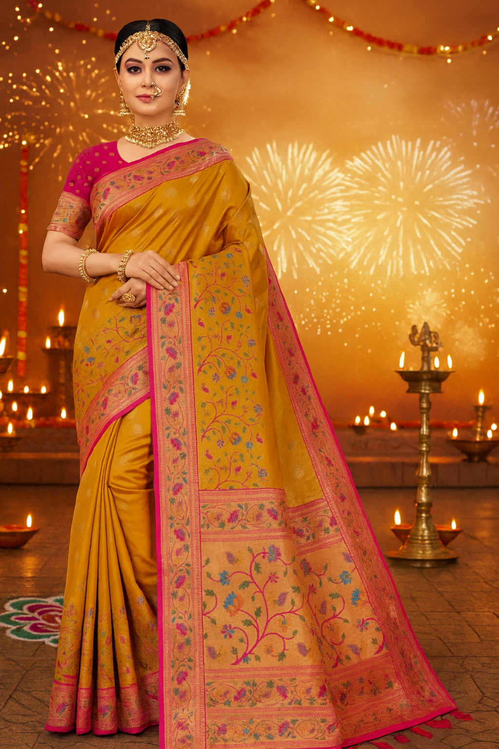 Exquisite Woven Silk Saree