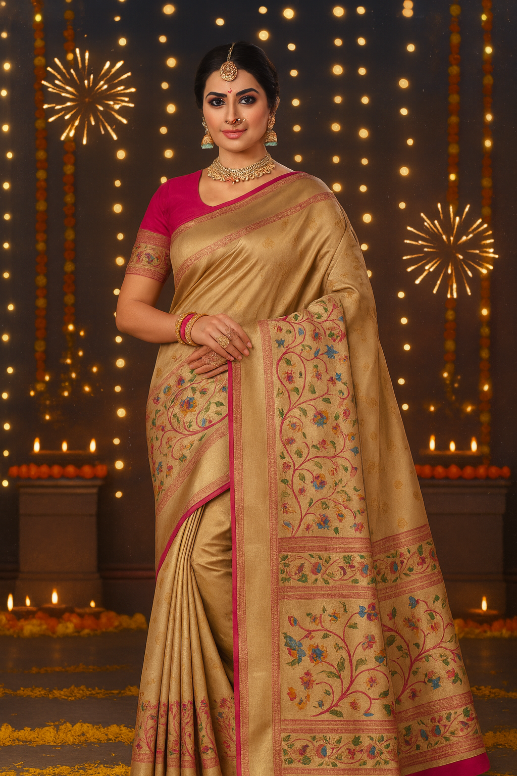 Exquisite Woven Silk Saree